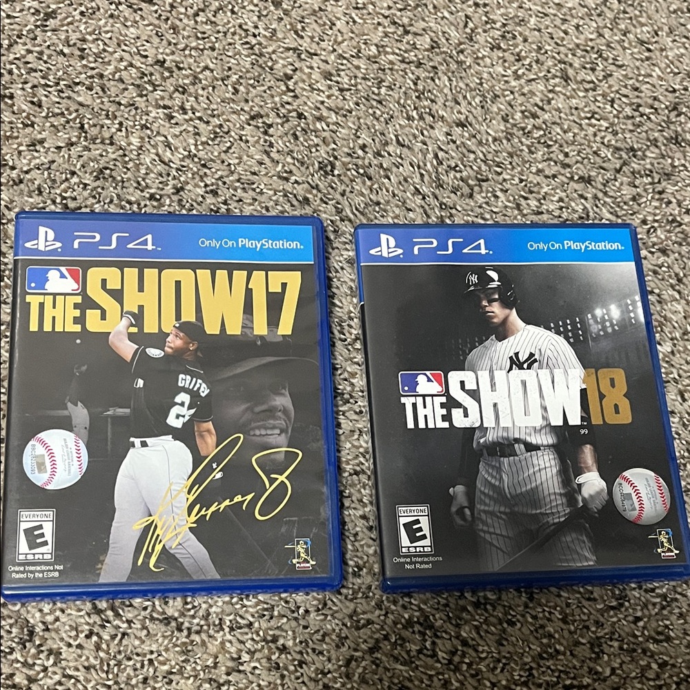 MLB The Show 17 & 18 for PS4 - Blue Cases